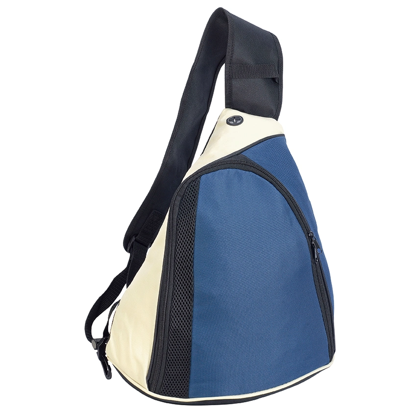 Wholesale/Supplier Promotion OEM Customized Brand BSCI Gift Cheap Competitive Durable Polyester Oxford Unisex Outdoor Daily Use Triangle Sling Backpack Mochila Rucksack