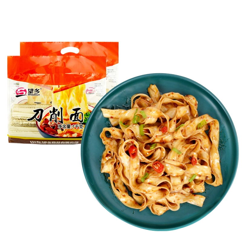 Extra Wide Noodle Oil Spilled Noodles Knife Cut Noodles Factory Direct Nutritional Breakfast