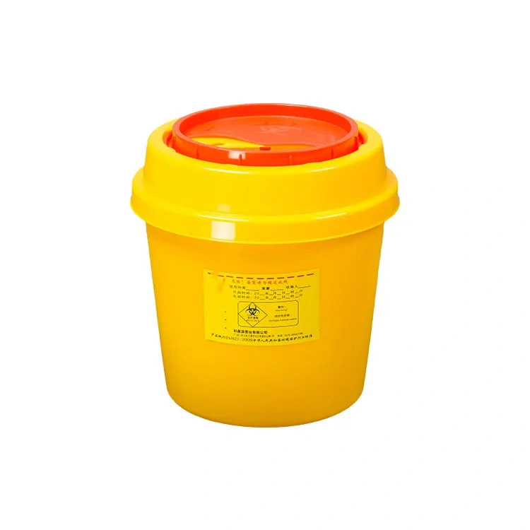 Hospital Yellow Red Plastic 0.7L-23L Disposable Medical Biohazard Waste Safety Container Box of Syringe Needle