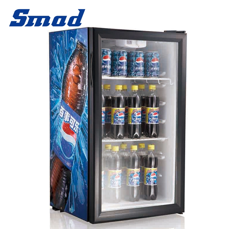 Smad Countertop Mini Display Refrigerator Commercial Glass Door Mini Fridge