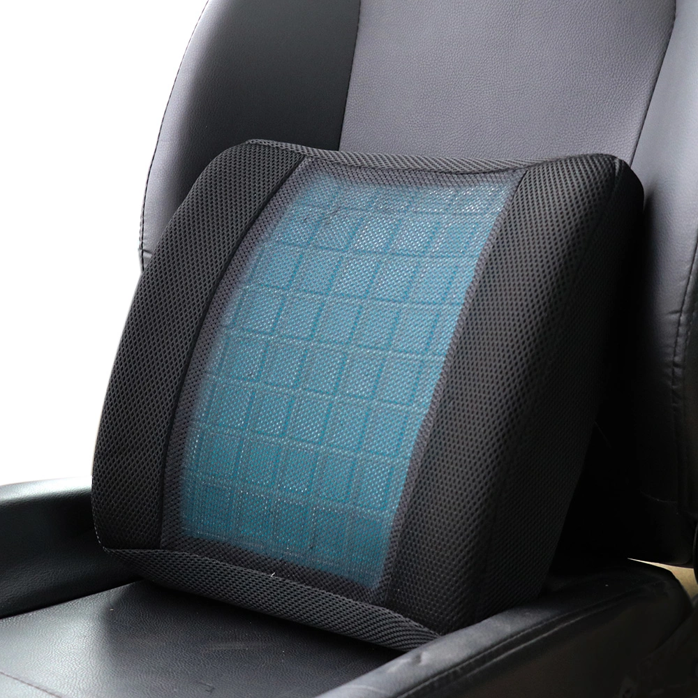 Gel Cooled Memory Foam Sponge Lumbar Waist Support for Car Seat Office Home Chair