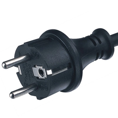 European Cee7/17 16A 2-Pin Power Cord Plug with VDE Approved