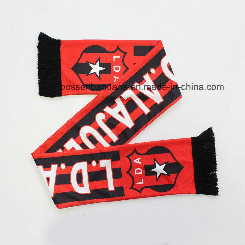 Factory OEM Customized Jacquard Acrylic Knit Football Team Bar Supporters Scarf