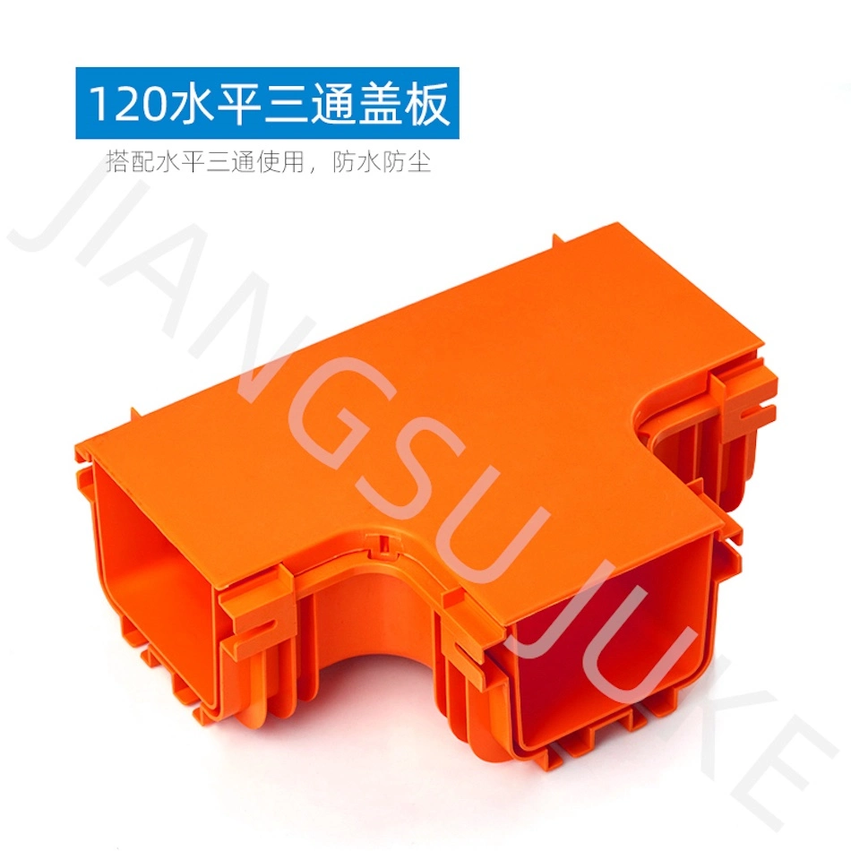 120*100 Fiber Runner Orange Optic Cable Channel