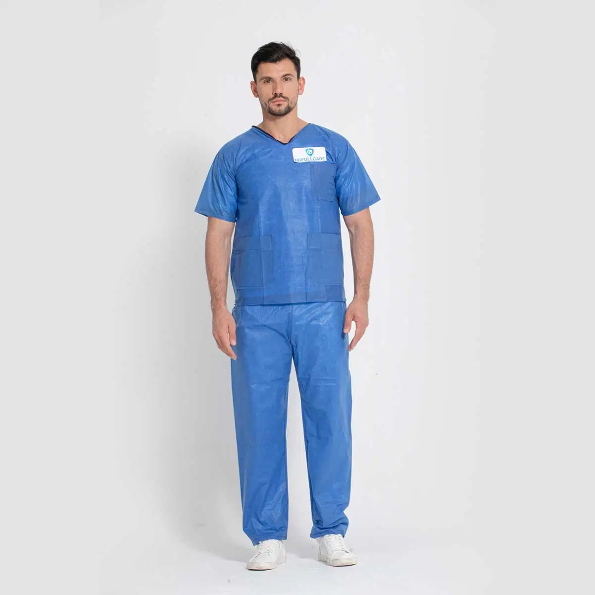 Médecin jetables SMS/PP/SBPP uniforme de l'hôpital de soins infirmiers Patient/imperméable//Exam de protection de l'isolement chirurgicaux stériles visiteur médical chirurgien non tissées Scrub