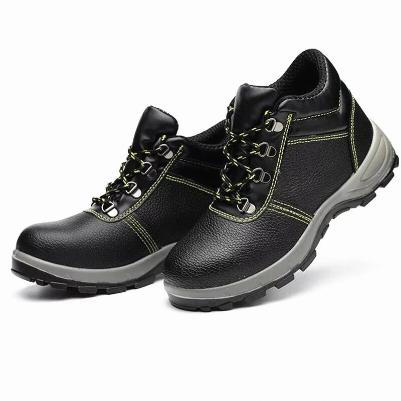 PU Waterproof Emossed Leather Safety Shoes