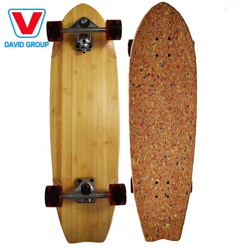 Costom Rodillo Mate de madera de bambú Set de skate Super Cruiser