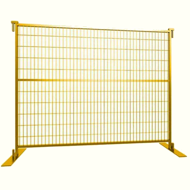 Yellow Canada Welded Temporary Fence Panels for Construction Site