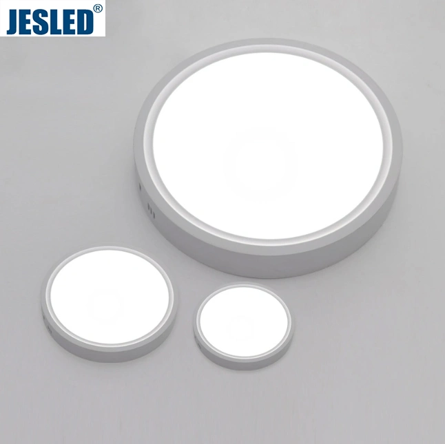 Jesled Hanging Pendant or Surface Mounted Ceiling Lamp Slim Round Office LED Panel Light 3000K 4000K 5000K 6500K RGB