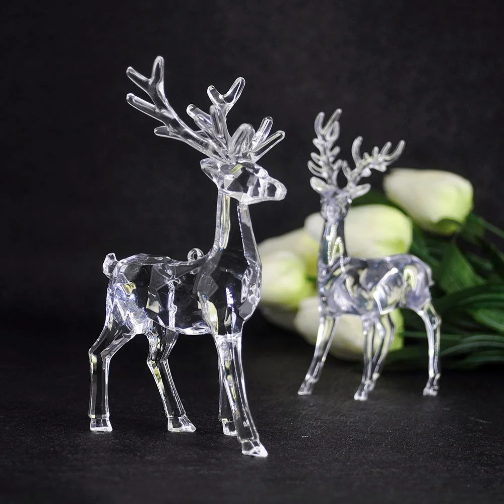 Hot Sale Christmas Crystal Ornament Custom Christmas Reindeer