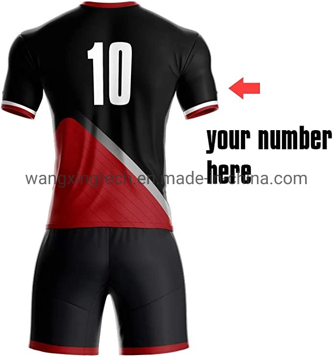 Fußballtrikots Full Kit Custom Fußball Uniformen Set Mockup