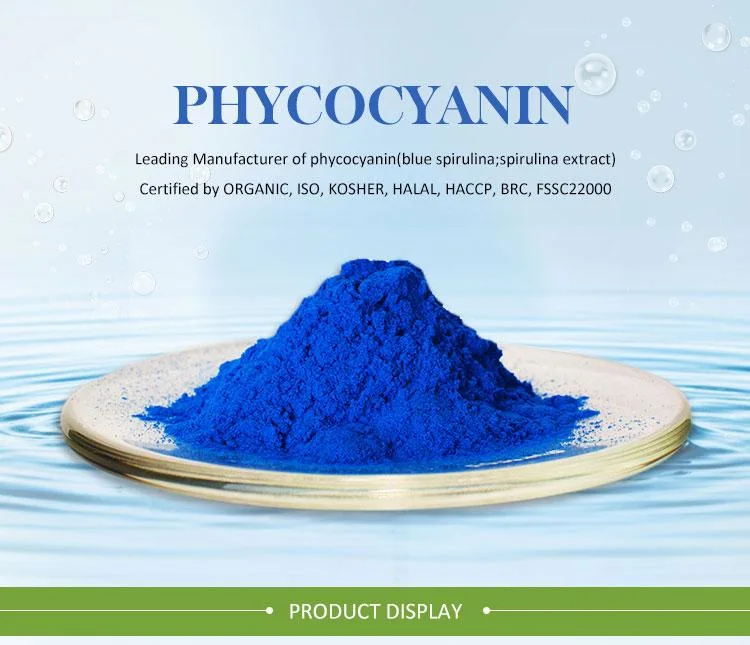 Lebensmittelqualität bester Preis Spirulina Extrakt Phycocyanin E18 natürliche Farbstoff