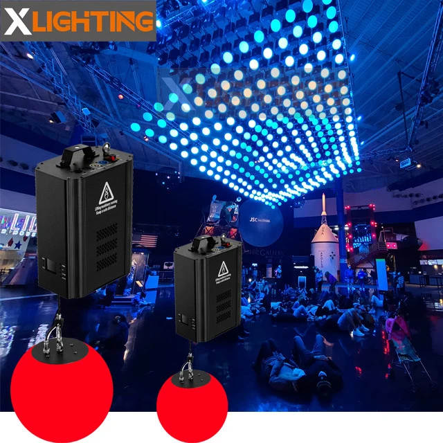 Estágio Profissional LED RGB LED Guincho DMX colorida iluminação cinética da esfera de elevação