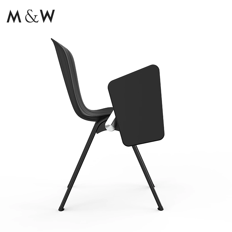 School Furniture Training Meeting Mesh Back Foldable Office Chair with Writing Pad