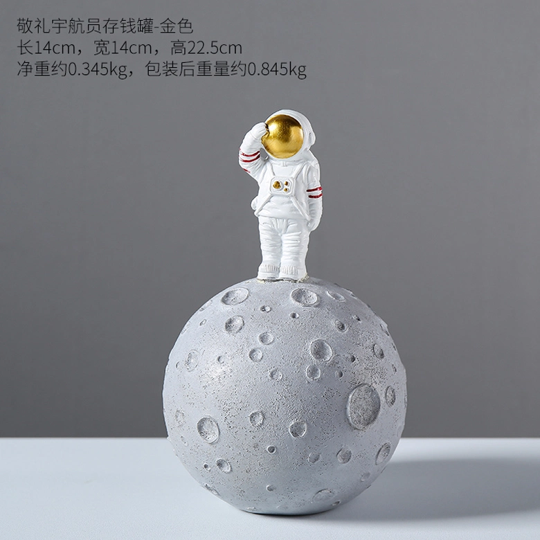 Astronaut Children Boy Creative Personality Piggy Bank Deposit Able Change Piggy Bank Ornaments Home Decor& Kids Gift