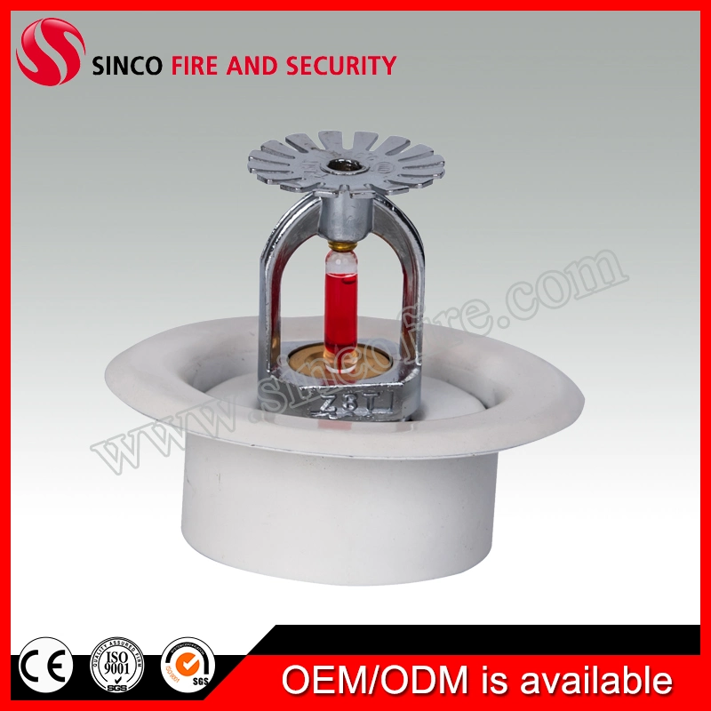 Zstdy DN15 5mm Bulb Brass Chrome Plated Concealed Fire Sprinkler