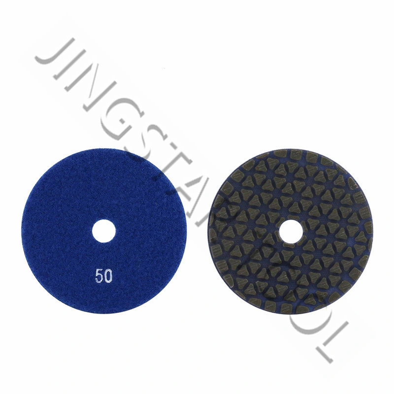 Diamond Resin Bond Dry flexible Polishing Pad para mármol de granito Piedra artificial