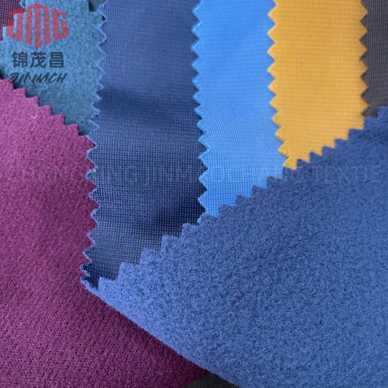 Jinmch Knitting Fabric 100% Polyester Super Poly Vioto Tricot Brushed 220GSM/150cm Pd Fabric for Garment Sportswear Pants