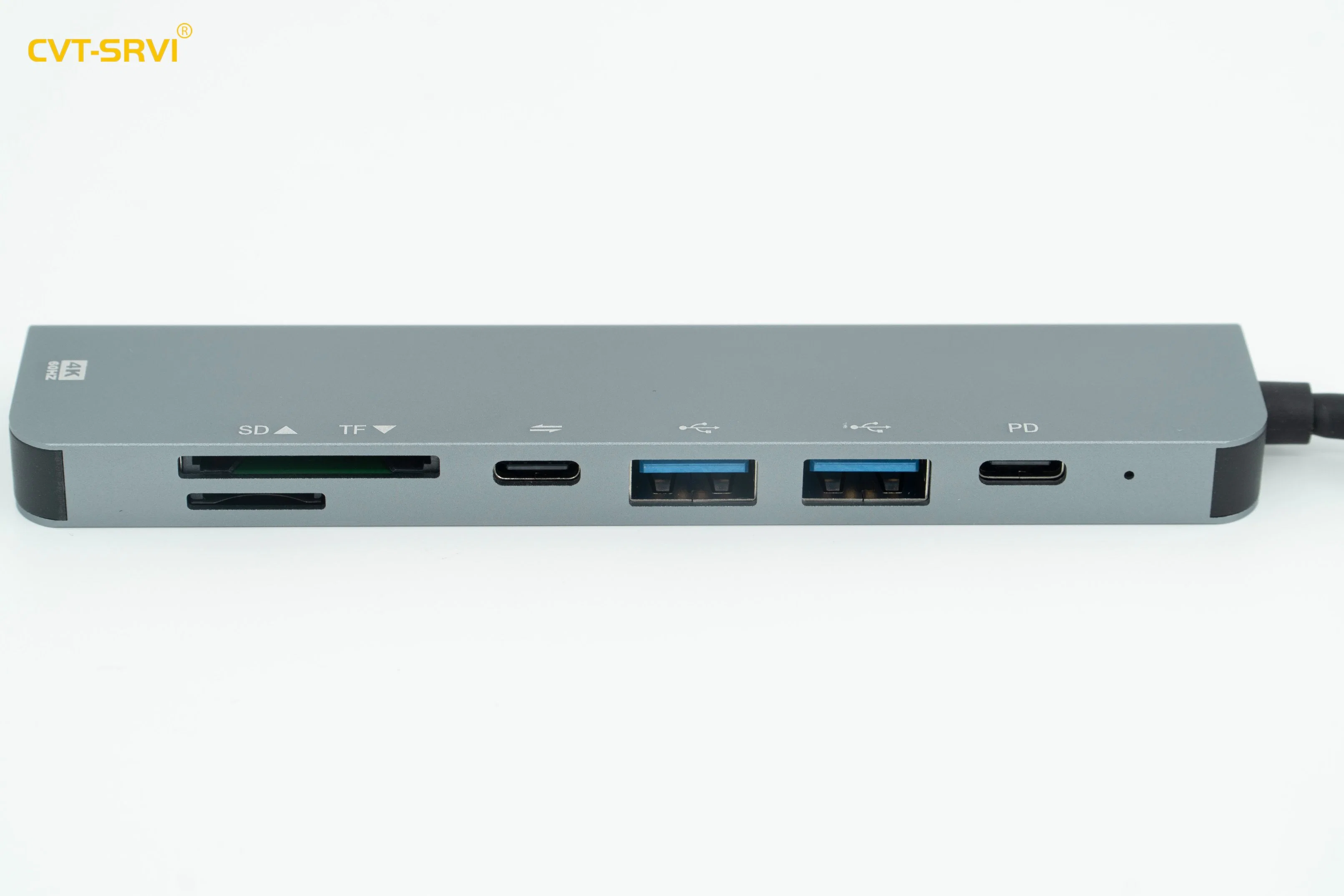 نوع USB C محمول عالي السرعة 6 في 1 C محول الموزع USB3.0 Hub قارئ بطاقات SD/TF وHDMI