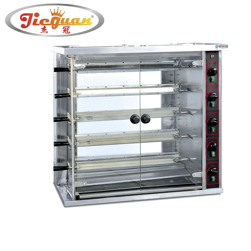 Gas Rotisserie Chicken Machine für Restaurant Bäckerei Vertikale Rotisserie