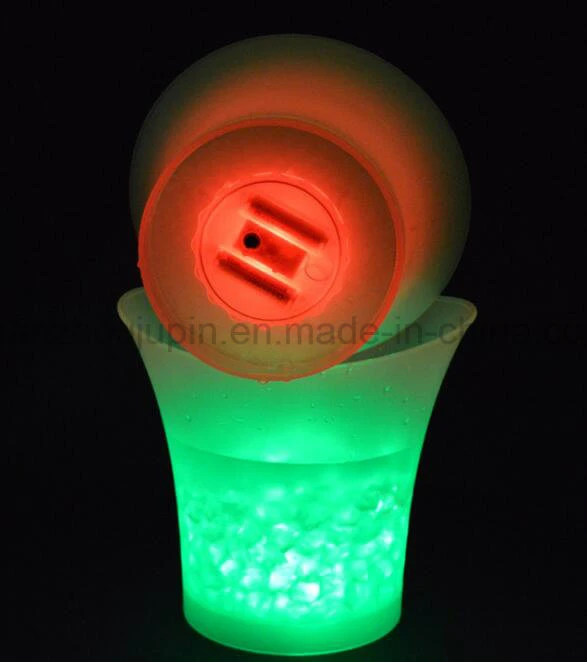 OEM Logo plástico luminoso LED Ice Bucket