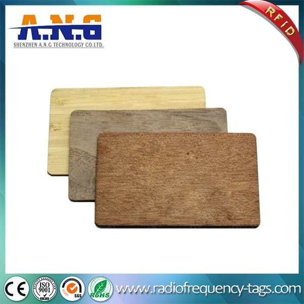 Eco-Friendly Custom Antique Circle Cutting Wooden Business NFC Card / Blank Card