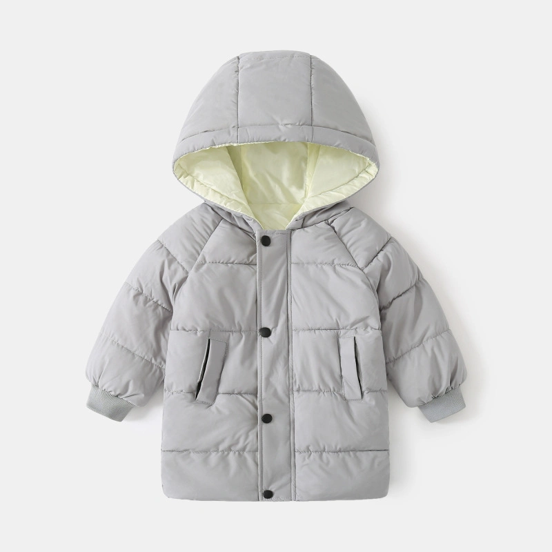 2021 OEM solide de balle surdimensionnée Kids Garçons Filles chaudes vestes Puffy épaissir le phoque à capuchon bébé hiver Down Coat