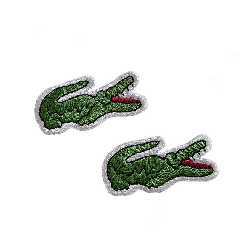 Wholesale Personalized Crocodile Embroidery Patches Garment Accessories Patch and Logo