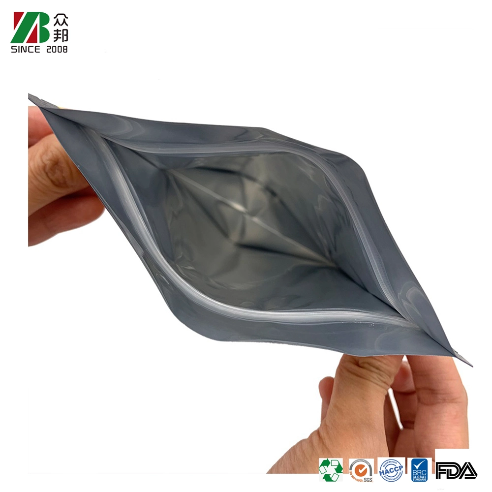 Composite Clear Front Silver Backed Aluminum Standing up Packaging Mylar Bag