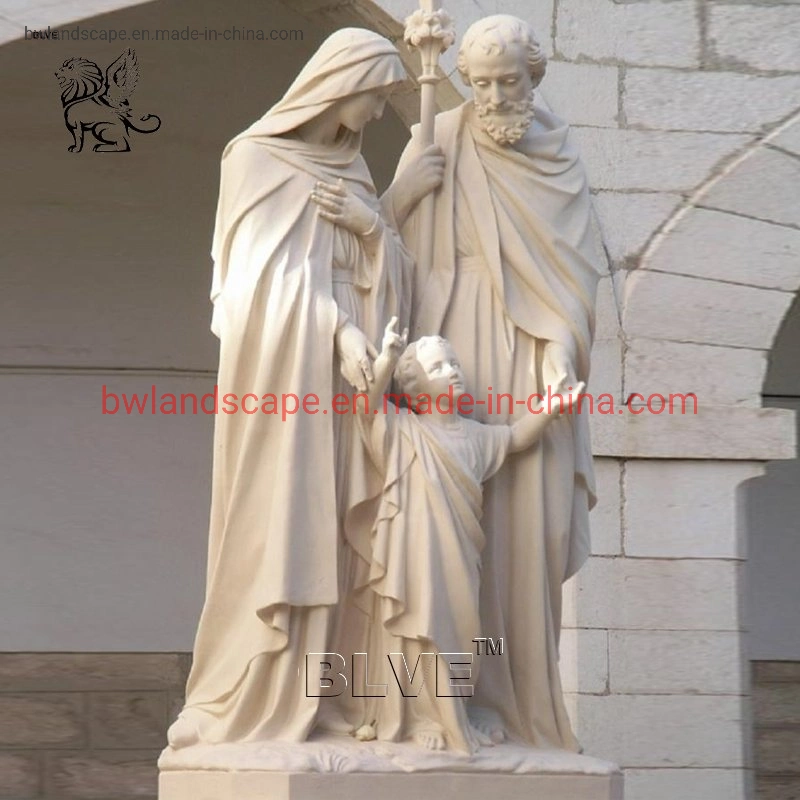 Blve Church Life Size White Stone Catholic Religious Outdoor Statues Marble Virgin Mary Statue for Sale