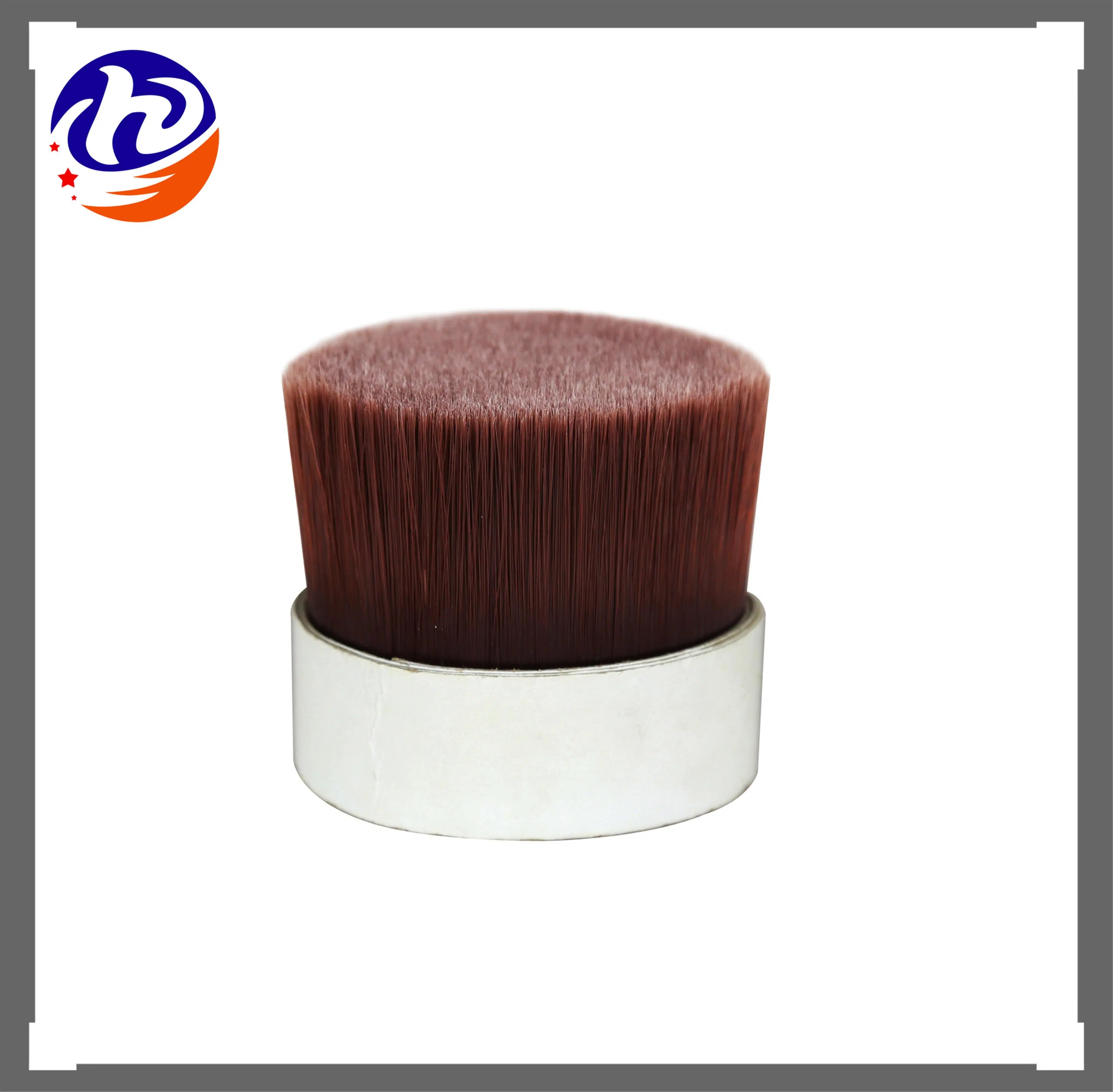 Plastic Natural White Bristle Imitation Solid Tapered Synthetic Pet Filaments for Paint Brush