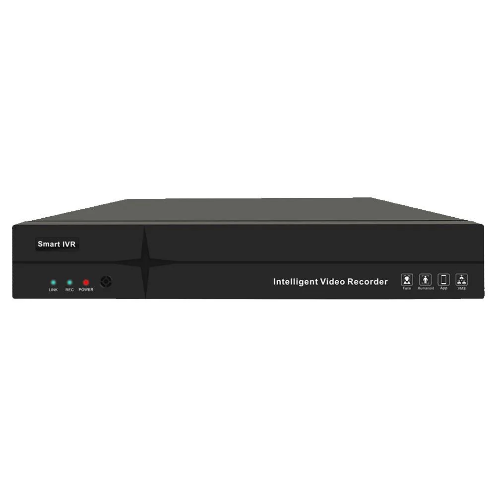 H.265+/H.265/H.264 Triple Stream Decoding/HDMI,VGA Synchronous Output/Bandwidth up to 64m 4K8channel  Ipc Parameter Configuration Smart Human Detection Poe NVR