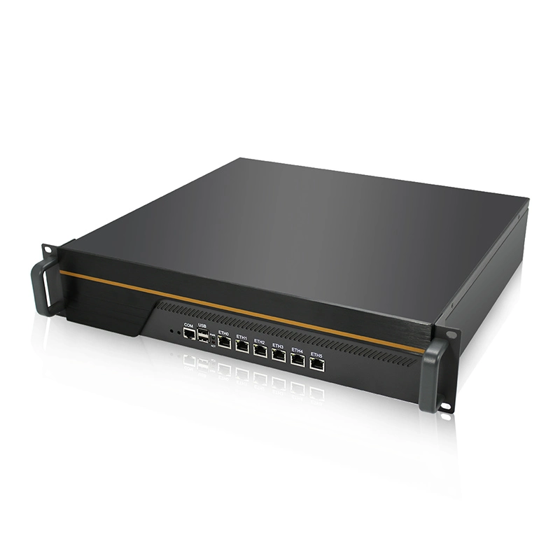 2 U 6 1000 ميجابت/ثانية Ethernet Ports Network Appliance، جهاز جدار حماية 2U لـ 6 LAN