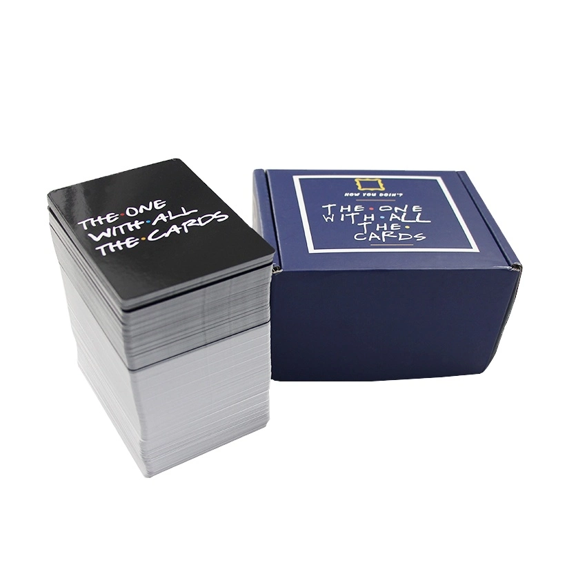 بطاقة ألعاب تعليمية مخصصة لذاكرة البالغين مع مفكرة تسجيل الأهداف من Hourglass صندوق الهدايا مجموعة بطاقة جسر الشراب