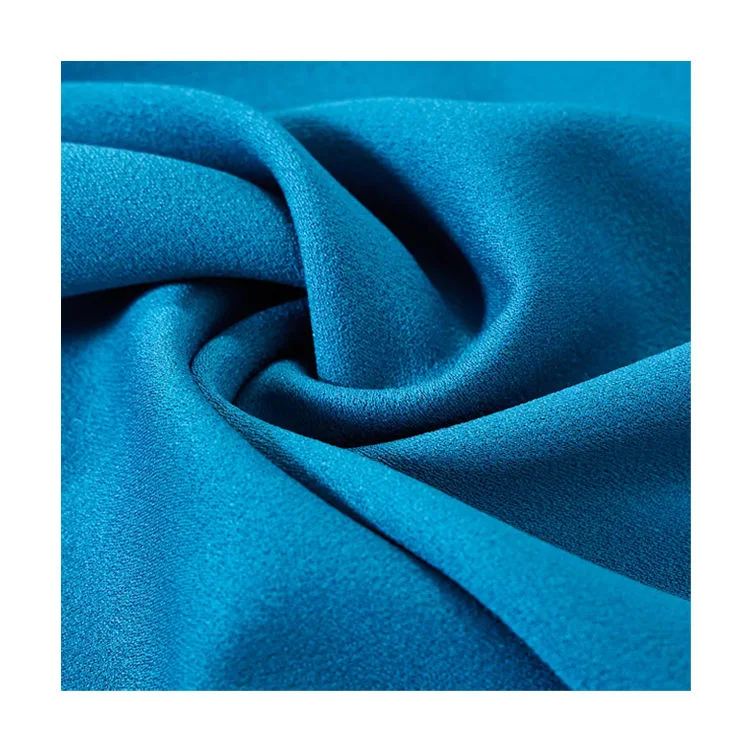 100% Recycle Polyester Satin Crepe Anti-Crinkle imitiert Seide Satin Frau Kleidung