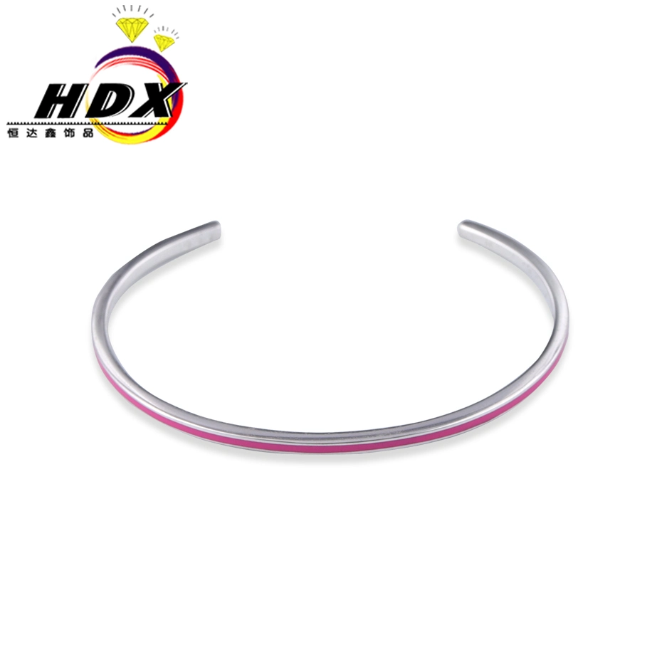 Extremely Simple Small Pink S925 Silver Antioxidant Female Bracelet