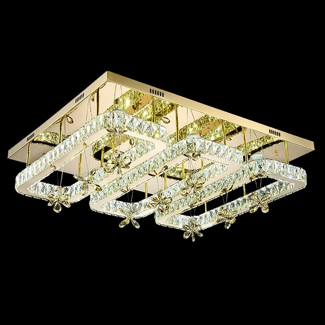 Crystal Ceiling Light Chandelier China Indoors Modern Luxury Big Custom Made Project Lighting Hall Crystal LED Ceiling for Constructor