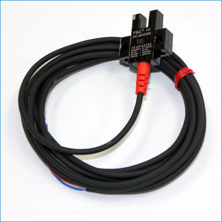 F&C U Type Sensor Slot Photoelectric Switch 5-24VDC Industrial Infrared Automation Sensor