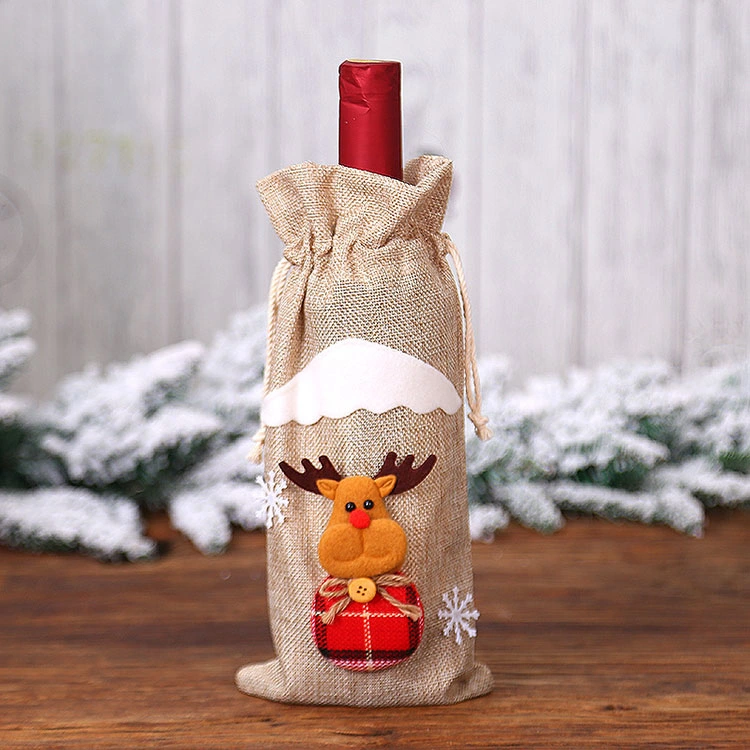 Nicro New Products Variety Style Sweater Coat Wine Bottle Cover Merry Christmas Party Decoration Supplies