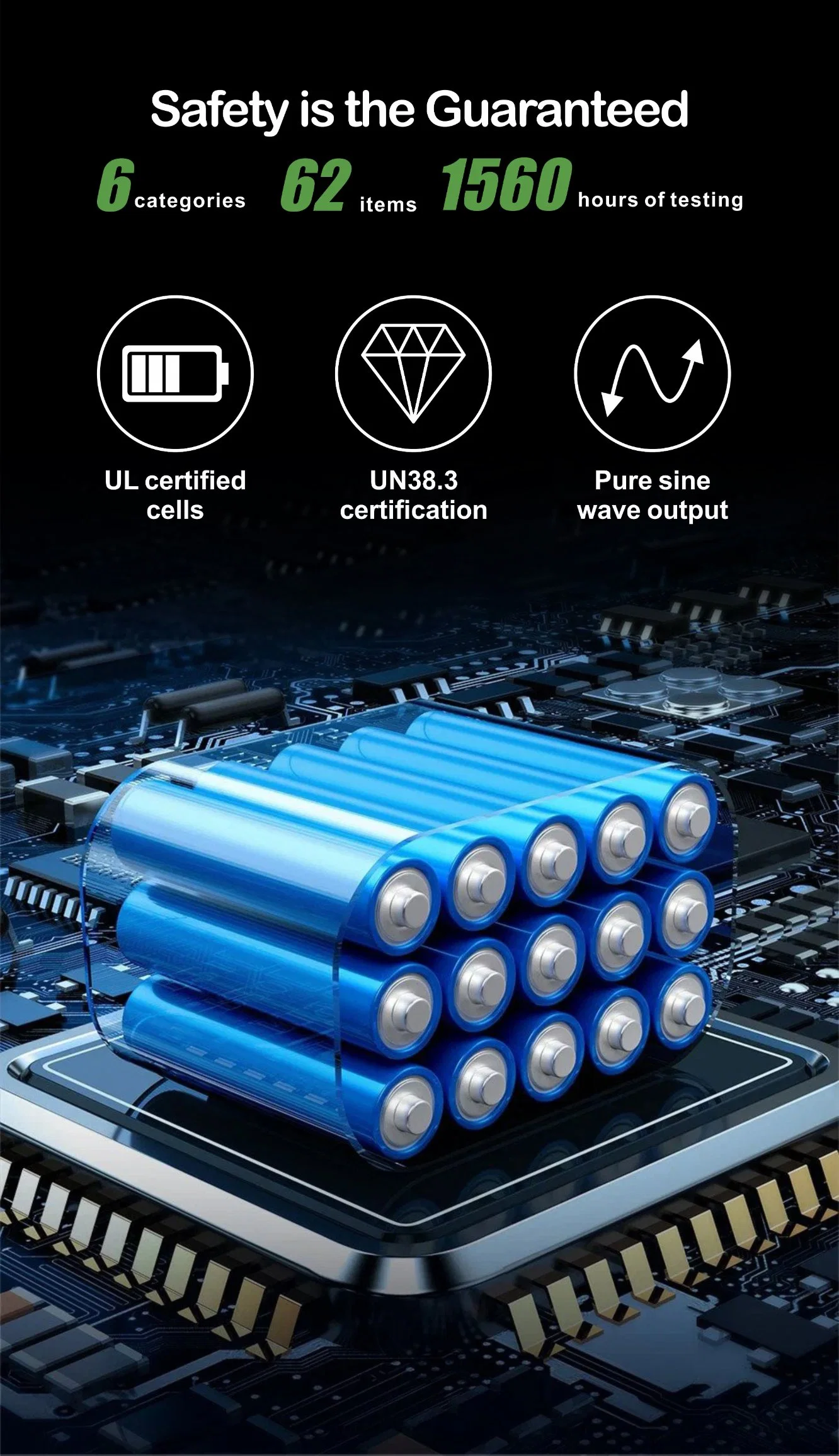 Neexgent LiFePO4 de la batería fuera de la Red de Energía Solar Portátil Generador 1000W de potencia portátil Station