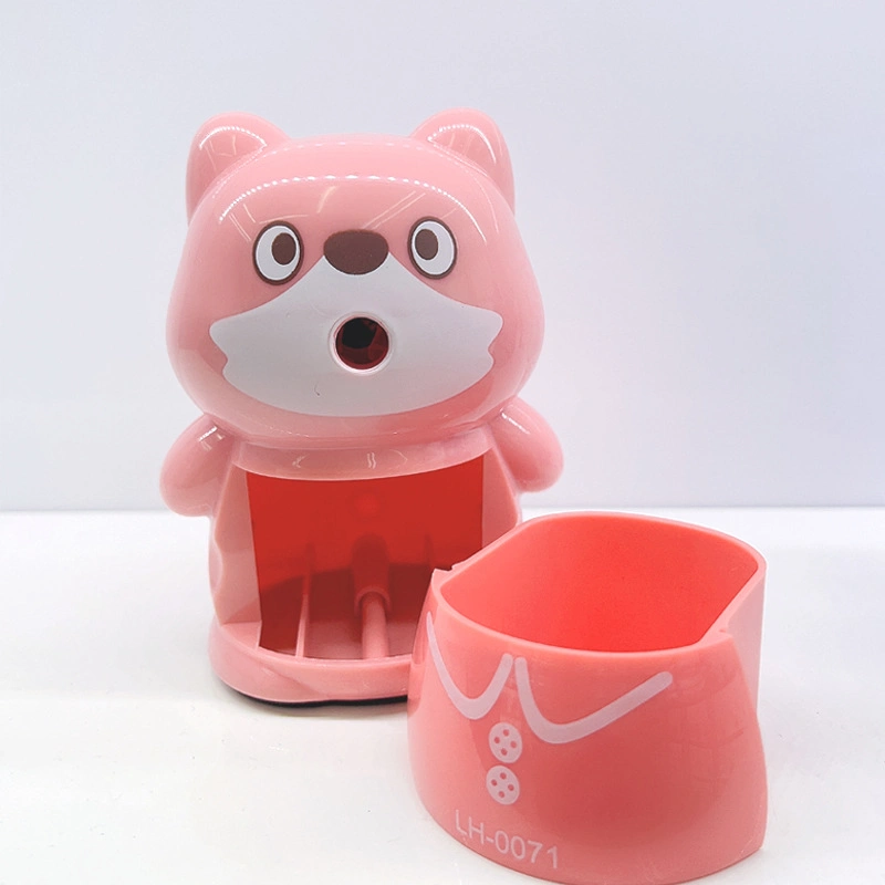 Wholesale/Supplier Stationery Hand Crank Professional Sketch Pencil Sharpener with Alloy Blade, Heavy Duty Manual Pencil Sharpener, Pencil Sharpening Machine-Pink Bear