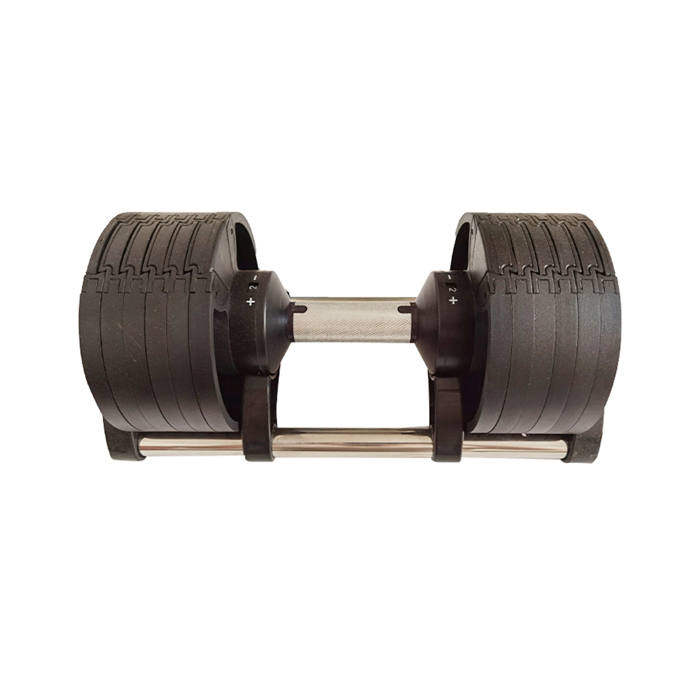 Dumbell poids commercial ensemble des équipements de Gym Fitness ensemble noir Haltère réglable