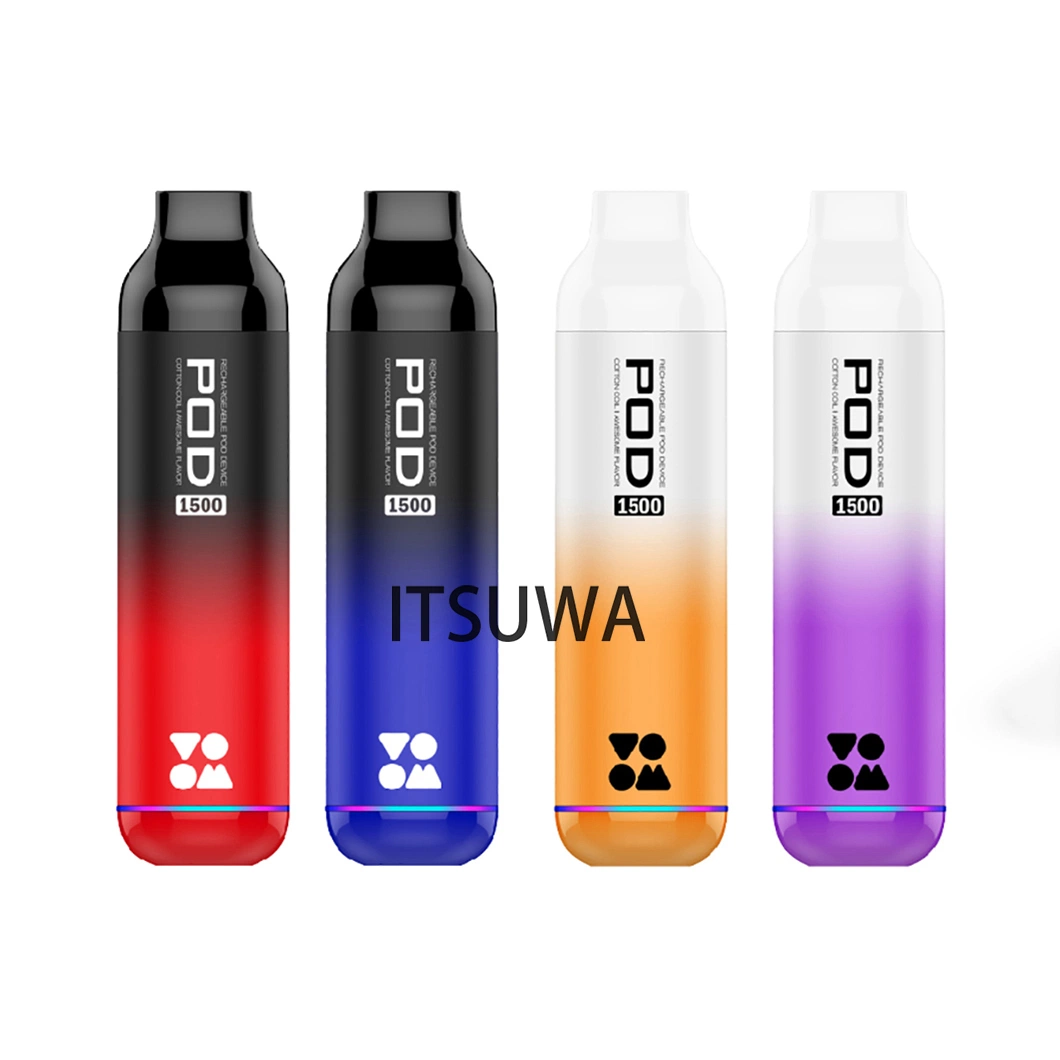 Voom Pod 1500 Cigarros Dubai Vapeador De Cigarrill Wape elétrons Penvaper Fumo Sistema Pod