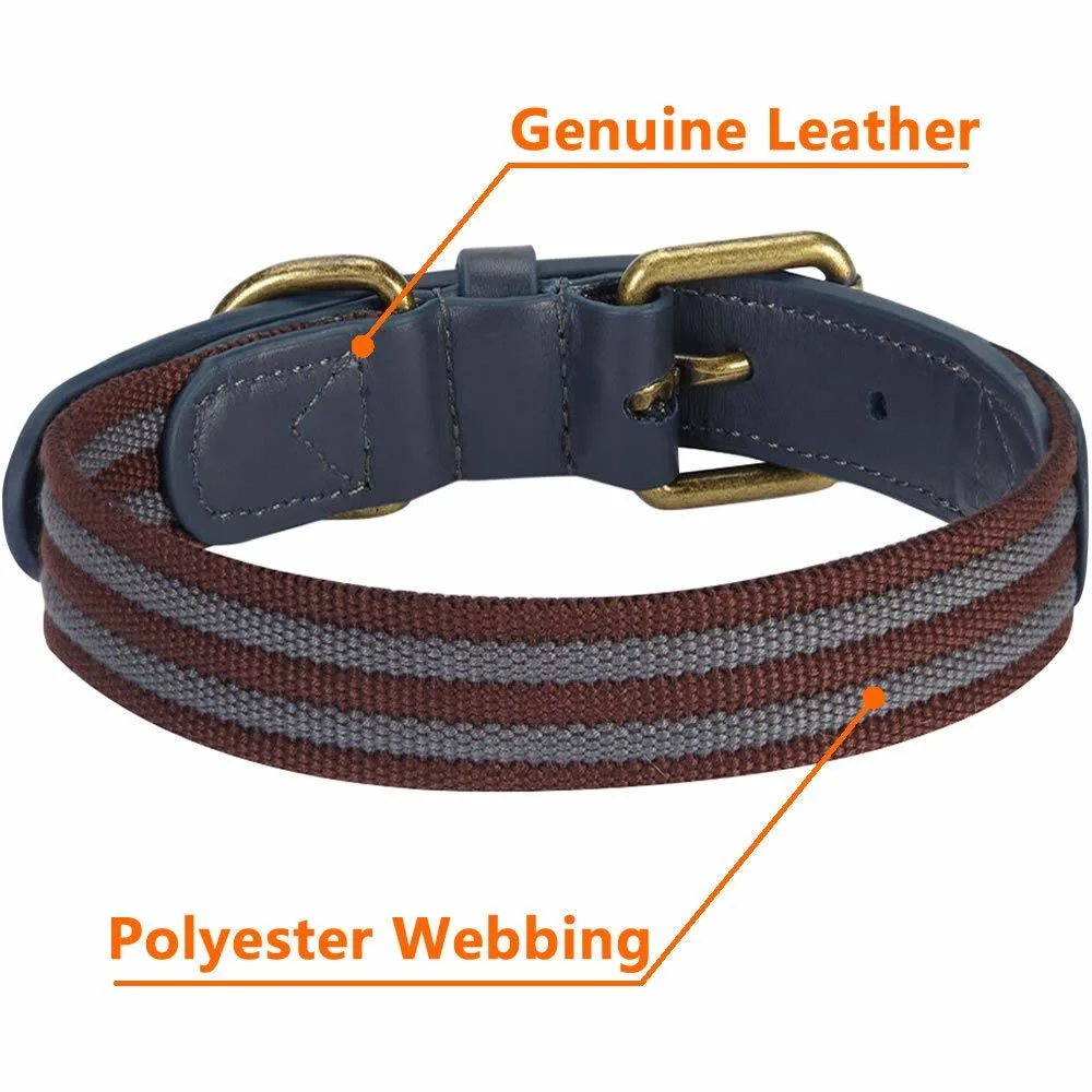 High quality/High cost performance Round Soft Leather Dog Pet Collar with The Latest Design