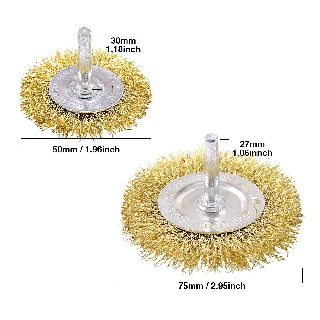 Brass Steel Wire Mini Polishing Brush