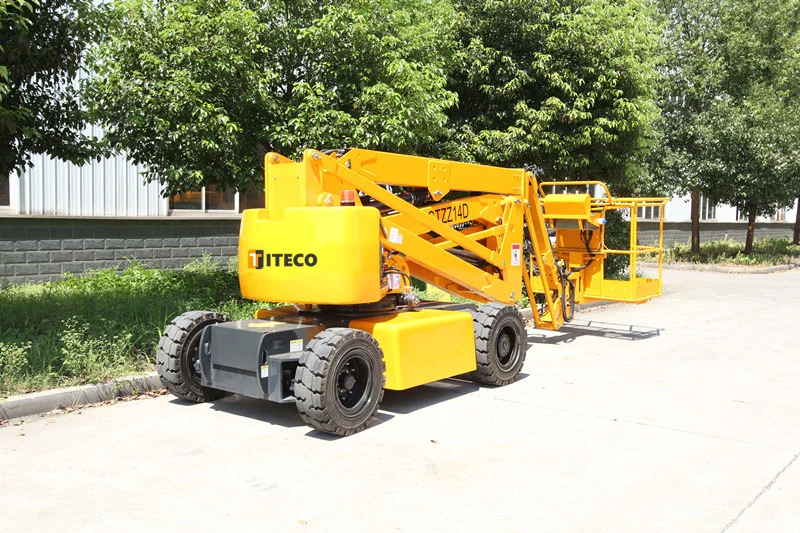 Hybrid System for Boom Lifts Electric Articulating Cherry Picker Knuckle Lift Low-Level Access Boom Lift Fe Hybrid Articulating Boom Lift