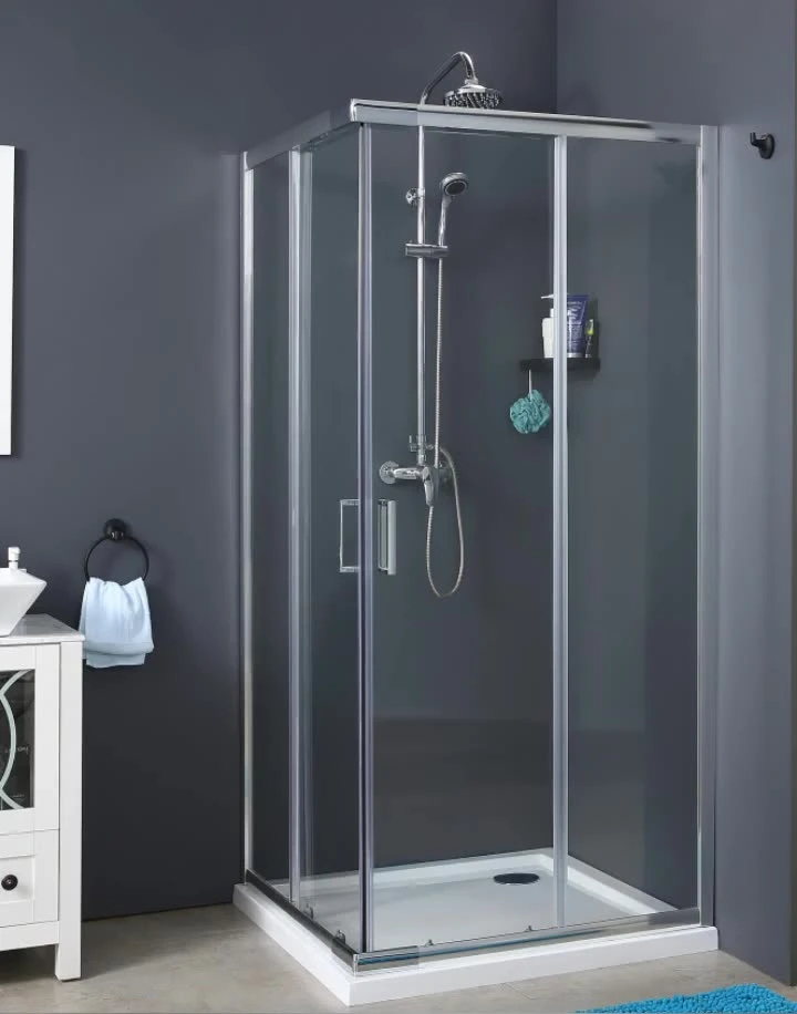 Fácil mantenimiento Muebles de Baño Ducha Gabinete de la puerta de vidrio, con la última tecnología