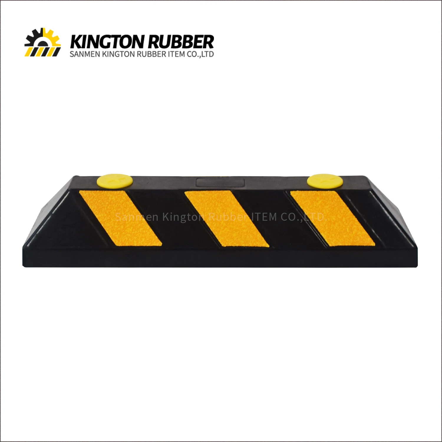 Durable Driveway Garage Vehicle Rubber Reflective Visual Rubber Wheel Stopper 550mm*150mm*100mm 20%off