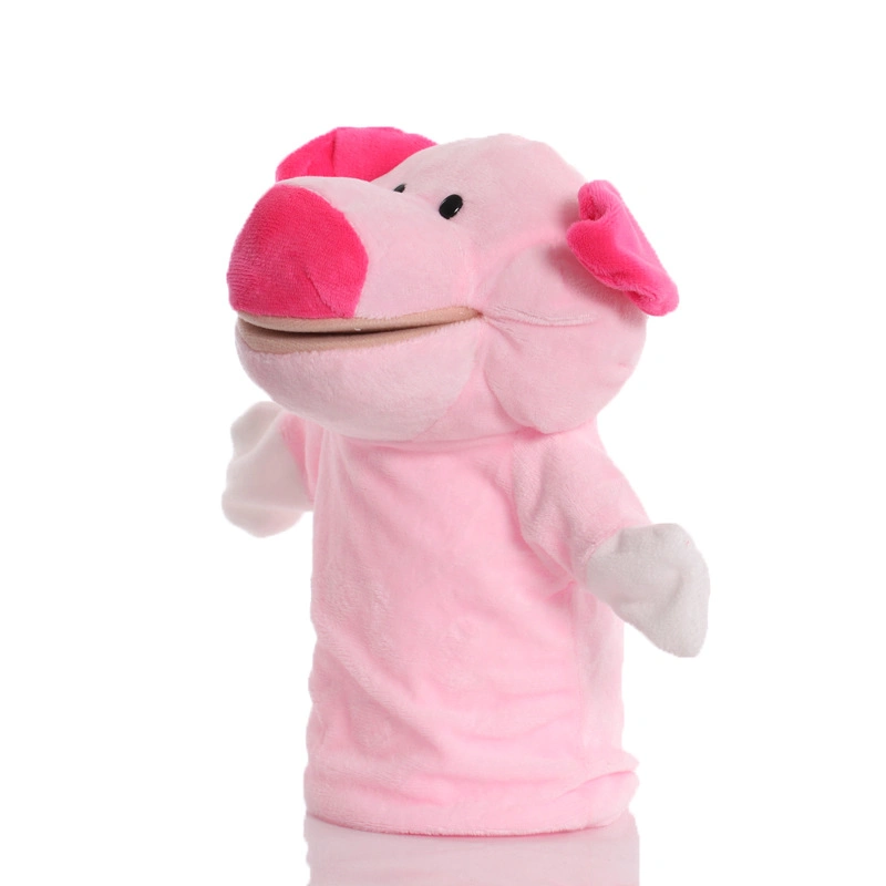 Wholesale/Supplier Stuffed Animal Plush Toy Hand Puppet Doll with Working Mouth for Kids Toy