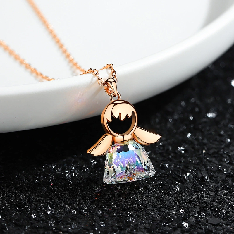 Pendentif autrichien Angel Crystal 925 Sterling Silver